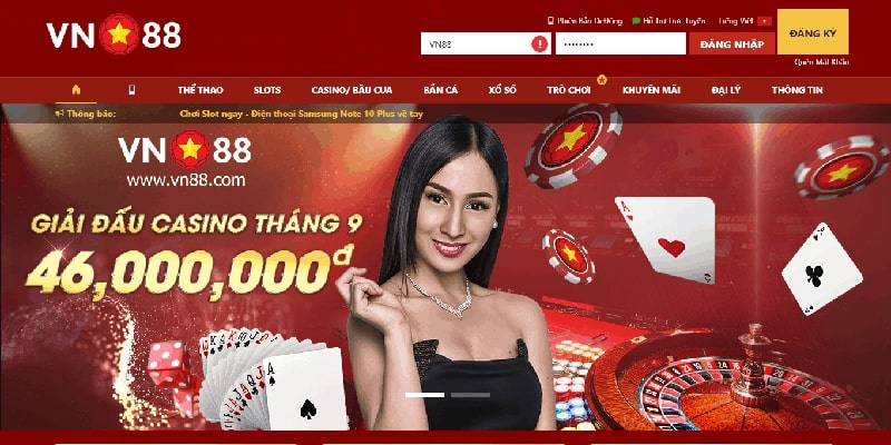 Nhà cái VN88 - Trải nghiệm casino online hàng đầu hiện nay