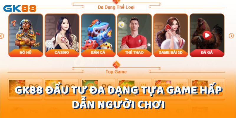 Nhiều sảnh game và đa dạng tựa game hấp dẫn người chơi